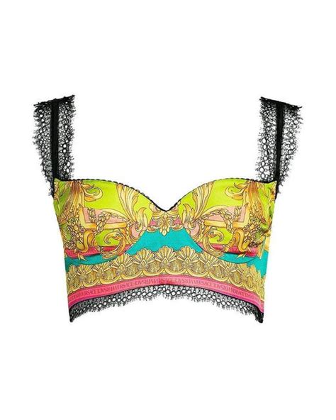 versace lace bra top|Versace bralette.